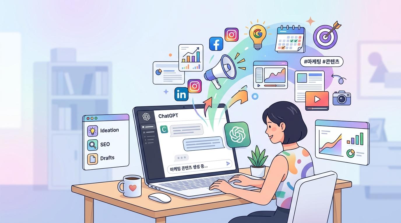 ChatGPT 마케팅 콘텐츠 제작 시간 75% 줄이는 전략